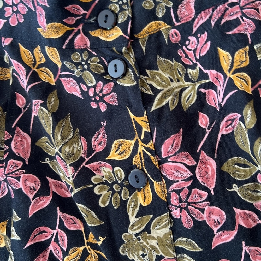 Vintage Sag Harbor Floral Print Midi Skirt Size Medium - Picture 4 of 7